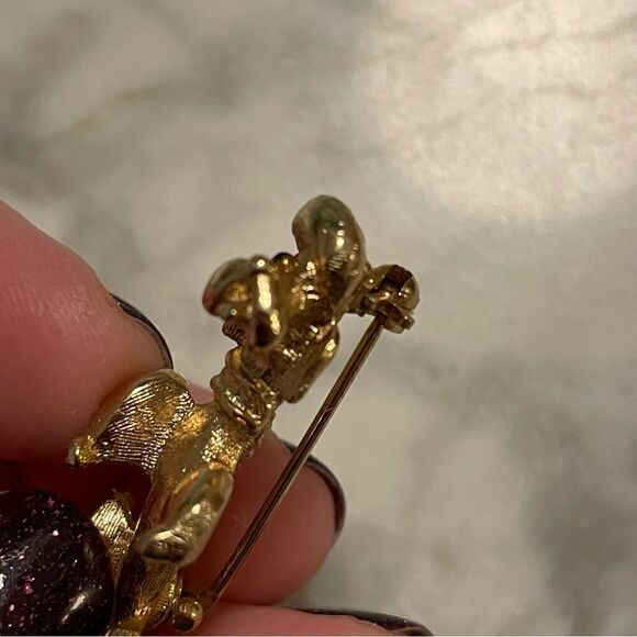 Vintage Sarah Coventry Gold Poodle Dog Pin Brooch - Picture 3 of 5